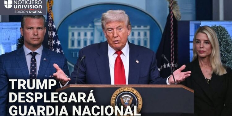 Trump anuncia que pondrá a la Policía de Washington DC bajo control federal y desplegará la Guardia Nacional «para restablecer el orden»
