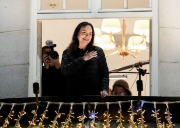 Las imágenes de la primera aparición pública de María Corina Machado en Oslo