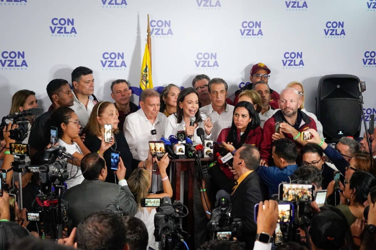 María Corina Machado: Toda la información coincide en que Edmundo González Urrutia obtuvo el 70 % de los votos