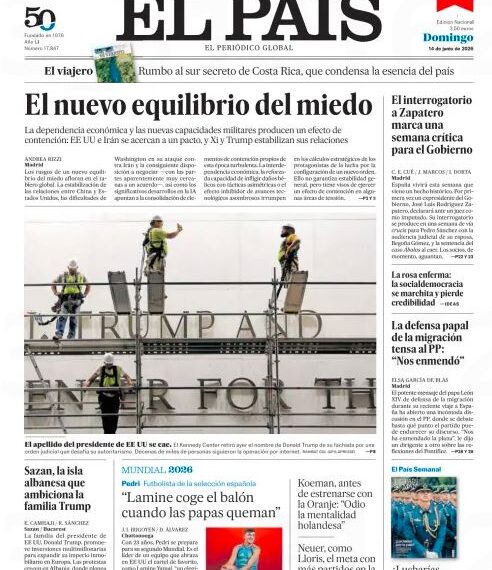 Portadas de la prensa internacional de este domingo 14 de junio de 2026